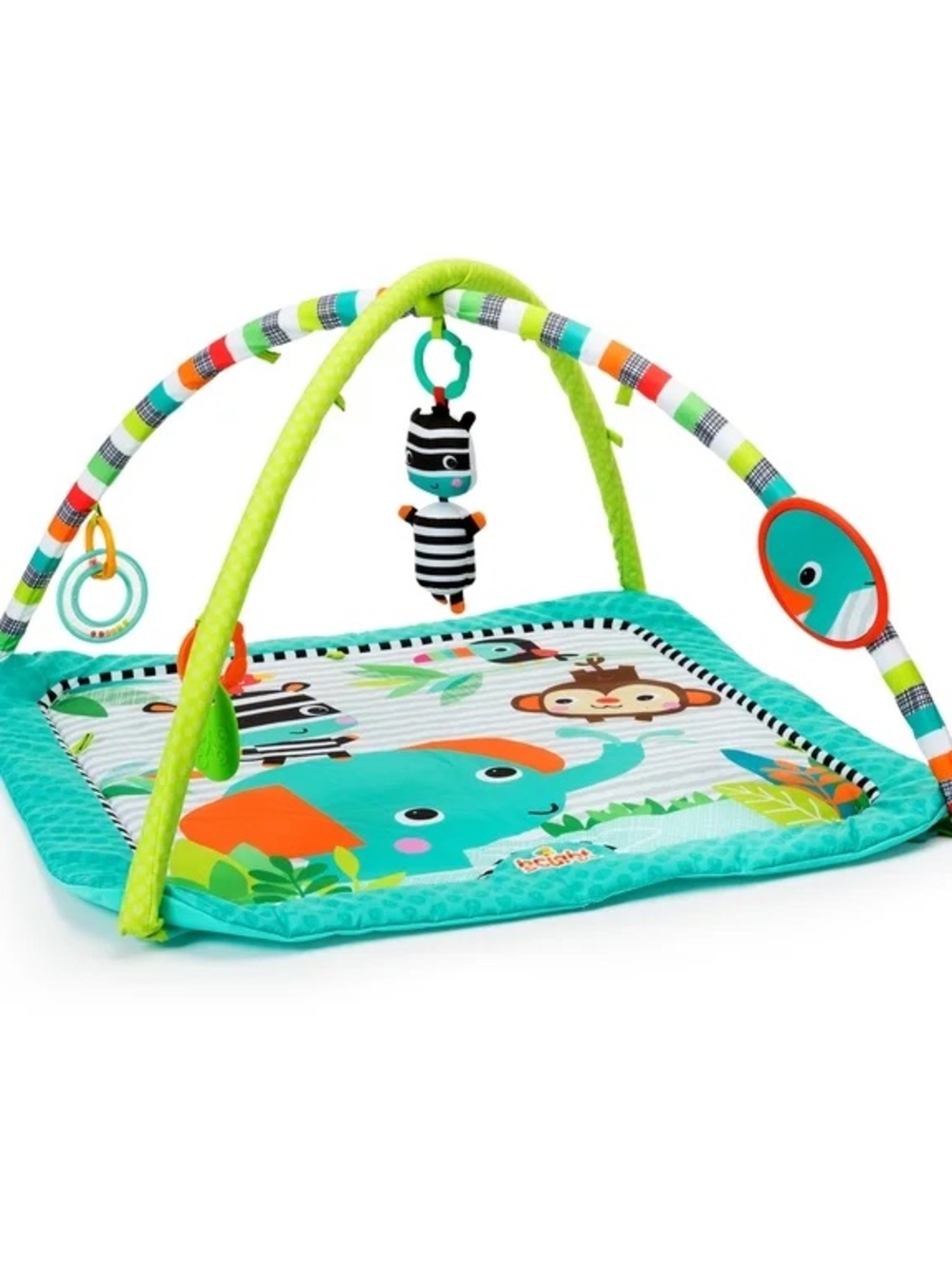 Teal Baby Activity Play Gym with Hanging Toys